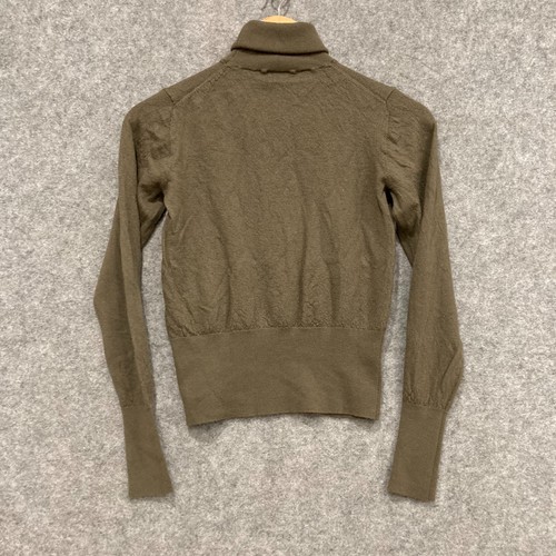 P Johnson Femme Womens Top Size 1 Small Green Roll neck Crop Knit Wool 28622 - Picture 7 of 8
