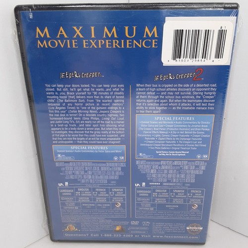 JEEPERS CREEPERS DOUBLE FEATURE DVD HORROR - Picture 2 of 2