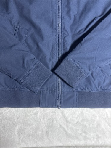 Banana Republic Men’s Water Repellent Bomber Jacket Color Navy Blue Size S - Picture 2 of 10