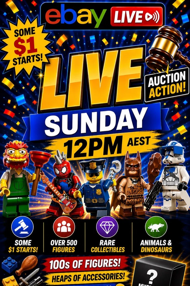 🏆 What Will You WIN Tonight?  $1 Start LEGO Minifigures - 🔥OVER 1000!!!🔥
