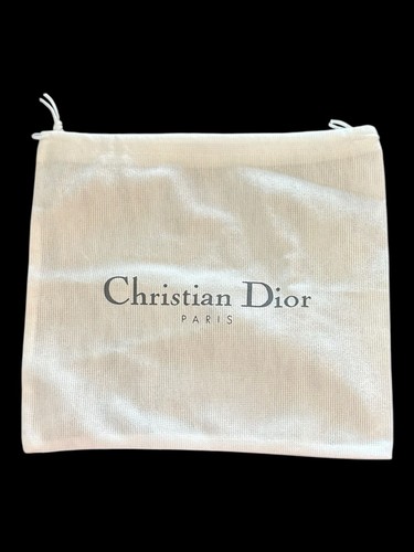 Christian Dior STAUBSCHUTZ KORDELBEUTEL WEISS 8 X 9”