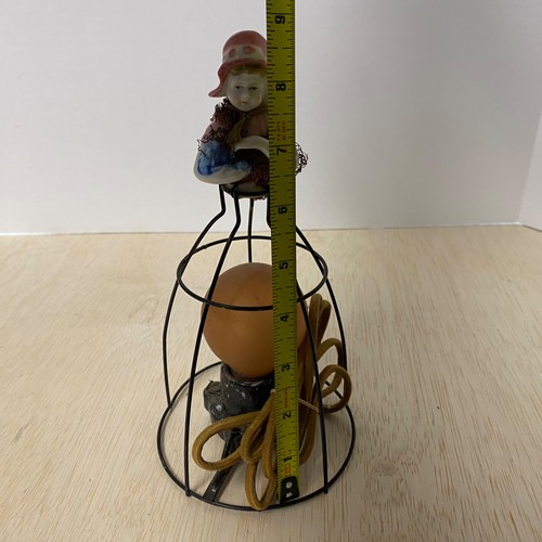 Muñeca de arte de medios mixtos rareza • Lámpara • Muñeca de porcelana - Imagen 10 de 11