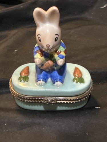 phb porcelain hinged trinket box Peter Rabbit - Picture 2 of 9