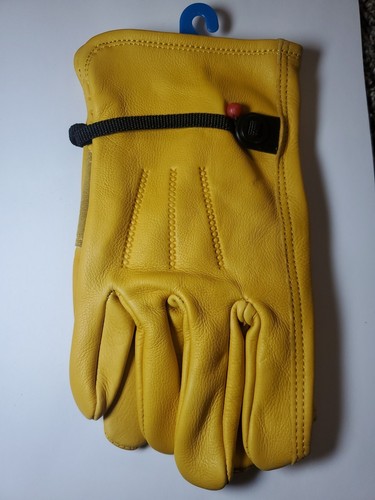 Wells Lamont 1132M Saddle Tan Medium Leder Arbeitshandschuhe mit verstellbarem Handgelenk - Bild 2 von 2