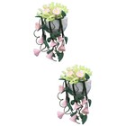  2 Pack Kleine Kunstpflanzen Minipflanzen House Accessory Miniaturzubehör