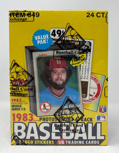 1983 Fleer Baseball BBCE versiegelte ungeöffnete Cello-Box - Bild 1 von 6