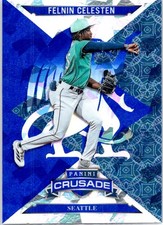 2025 Panini Crusade #70 Felnin Celesten Crusade Blue Cracked Ice