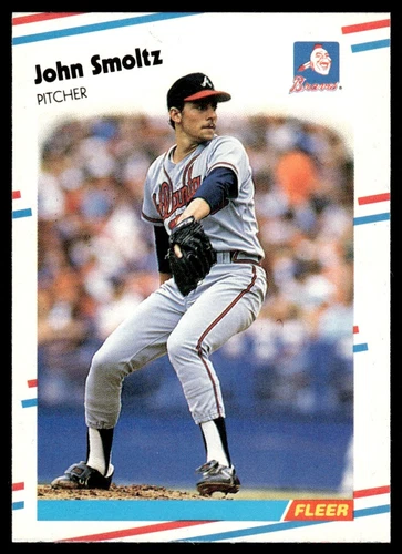 1988 Fleer Update John Smoltz Rookie Atlanta Braves #U-74