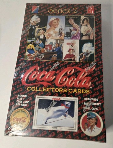 1994 Collect-A-Card Coca Cola Series 2 Collectors Cards Factory Sealed Box - Picture 2 of 3