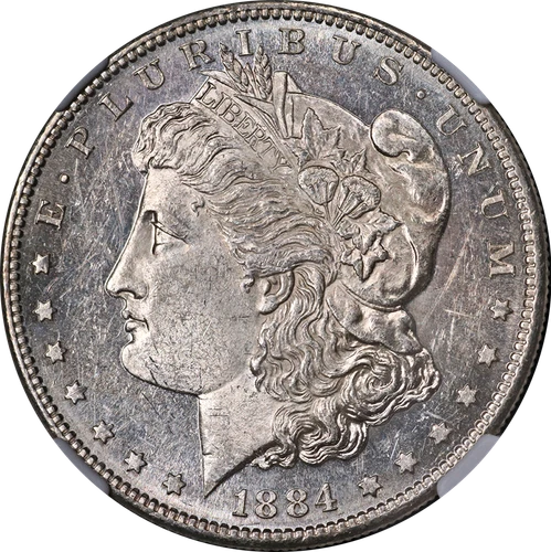 1884-S Morgan Silver Dollar NGC AU58 Great Eye Appeal Strong Strike