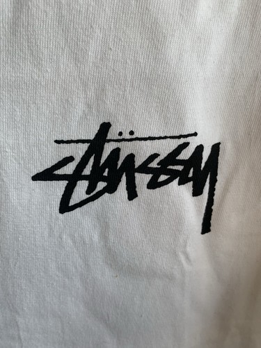 Stussy Chain-Link Steering Wheel Tee White Size Large NWT - Picture 3 of 4
