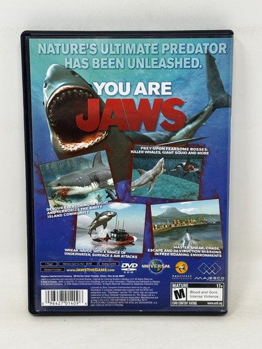 Sony PlayStation 2 PS2 - Jaws Unleashed - CIB Complete / Tested - Picture 2 of 5