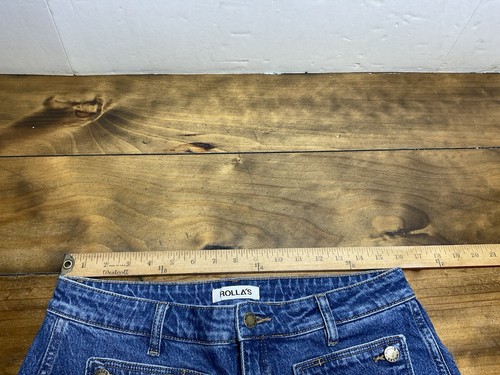 Rolla's Jeans Womens Size 32 Blue Denim EastCoast Flare High Rise Wide Leg - Picture 8 of 10