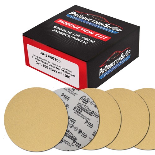 100 Grit 6" PSA Sanding Discs, Box of 100 - Self Adhesive Stickyback Sandpaper - Picture 1 of 5