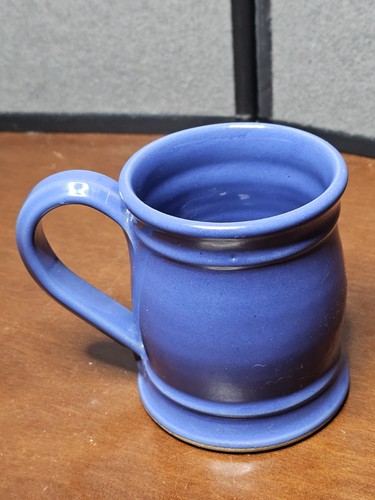 GreyFox Pottery 2018 Renaissance Pleasure Faire Periwinkle Blue Belly Becher - Bild 3 von 7