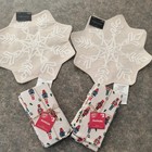Robert Stanley Home Collection Snowflake Placemats Set of 2 & 8 Napkins