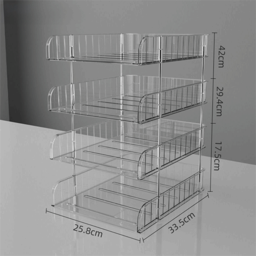 Large Capacity File Rack Book Shelf Desktop Organizer School Office - Picture 3 of 9