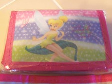 TINKER BELL GIRLS TRIFOLD WALLET NEW FUSCIA PINK 3