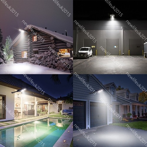 LED Solar Powered Street Lamp SMD 150-600W Outdoor w/Remote Pole IP65 Waterproof - Picture 11 of 16