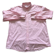 Exxibit Pink Long Sleeve Button Down, Size 45 17 3/4