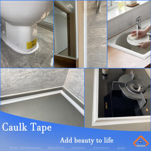 White Caulk Tape Waterproof Self Adhesive,, Toilet Caulk Sealant Tape, Bathtub C - Picture 3 of 12