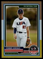 2023 Panini Stars & Stripes STUNNER GONZALES BRONZE SILVER & GOLD PRIZM #8