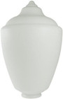 White Acorn Light Globe 17 1/2 In. HIGH - 3 7/8 In. Neck Exterior Outdoor Post P