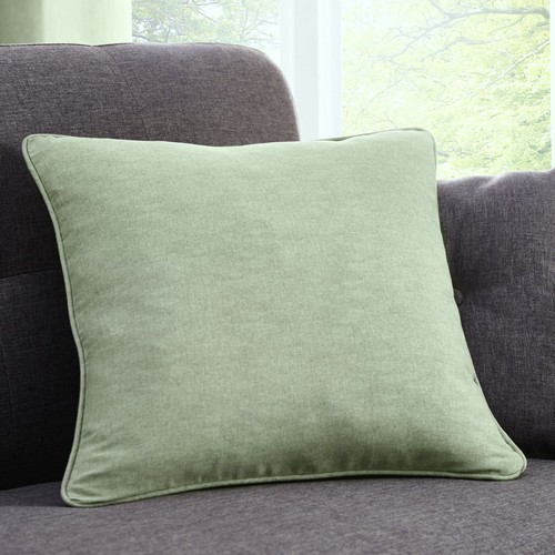Sorbonne Green Budget Priced 100% Cotton Eyelet Curtains - Imagen 9 de 10