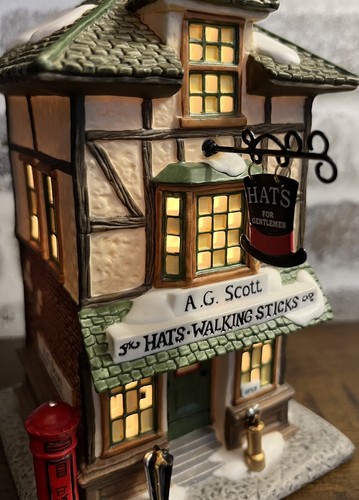 Dept 56 Dickens' Village AG Scott Cappelli e bastoncini da passeggio ritirati con figurina bonus - Foto 9 di 16