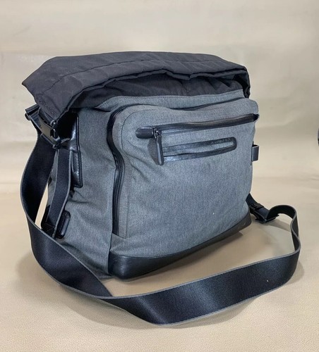 Preowned Tumi Gray Tahoe Marino Roll Top Messenger Travel Luggage Bag #79812GRY - Picture 2 of 12