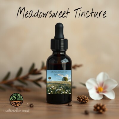 Meadowsweet Tincture (anti-bacterial, treats food poisoning , Anti-inflammatory)