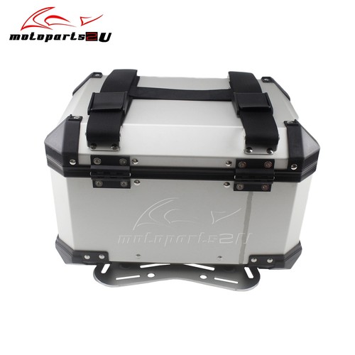 Estuche universal de aluminio para maletero de aluminio 45L almacenamiento de equipaje trasero con bloqueo - Imagen 6 de 12
