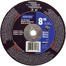 Norton 89096 8" x 1/8" x DM5/8" Cut Off Wheels 10pc NEW 07660789096