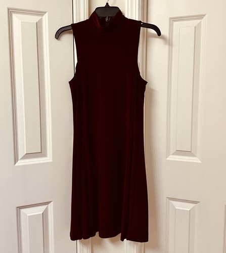 Vestido Ralph Lauren Jersey Cuello Simulado, Claret - Imagen 4 de 5