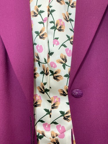 Escada Womens Blazer 44 14 New $1375 Red Plum Purple Career Wool 5030032 - Picture 7 of 12