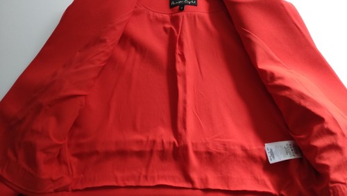 PHASE EIGHT * SIZE 12 TANGERINE RED LADIES TARA OCCASION JACKET - Picture 7 of 8
