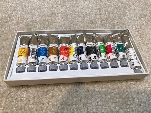 Vintage Pentel Water Colors 12 Paint Tubes Box Set Made in Japan WF-12 - Picture 8 of 12