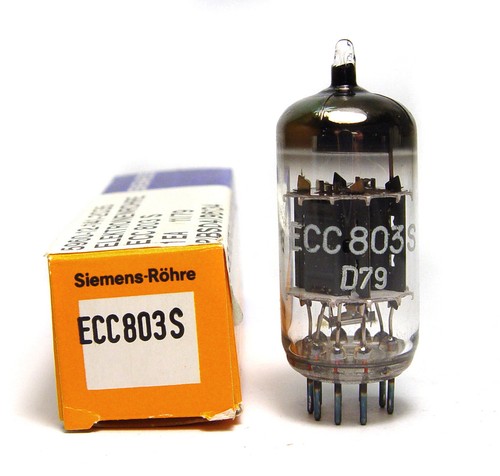 Siemens ECC803S Premium ECC83 / 12AX7 Audio Tube, E83CC, MIL NOS z 1979 roku - Zdjęcie 1 z 5