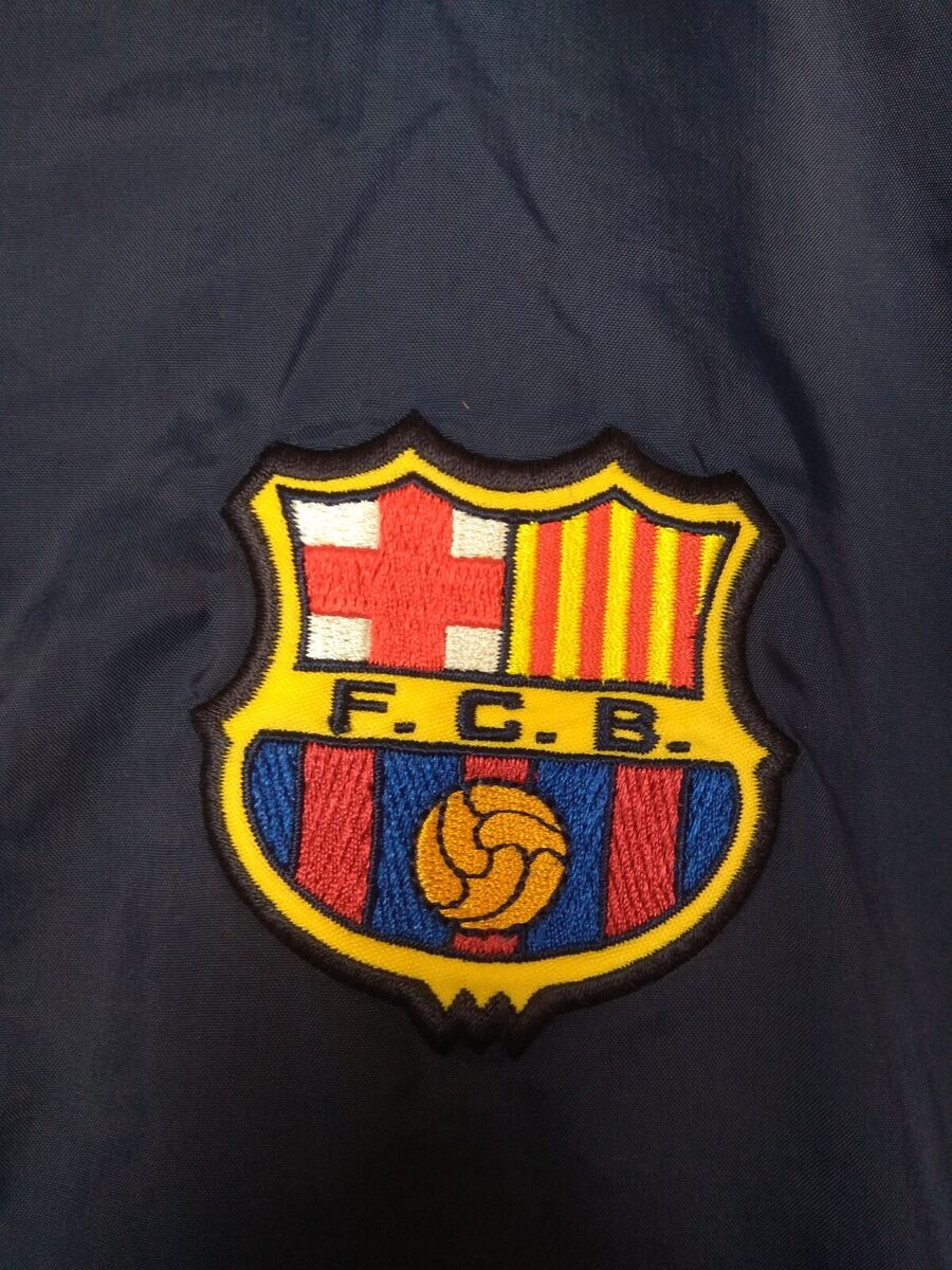 Barcelona Vintage Training Jacket With Zipped Nike Mens Size Barcelona Vintage Training Jacket With Zipped Nike Mens Size