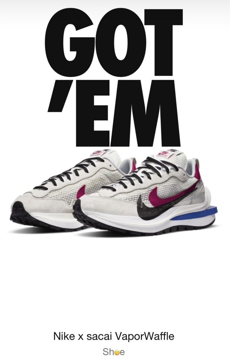 Nike x Sacai VaporWaffle Sail/ Sport Fuchsia [CV1363-100 Nike x Sacai VaporWaffle Sail/ Sport Fuchsia [CV1363-100