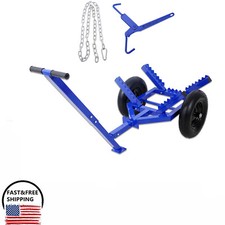 Log Dolly with Load Binder & Choker Chain 440lbs Capacity for Wood Transport