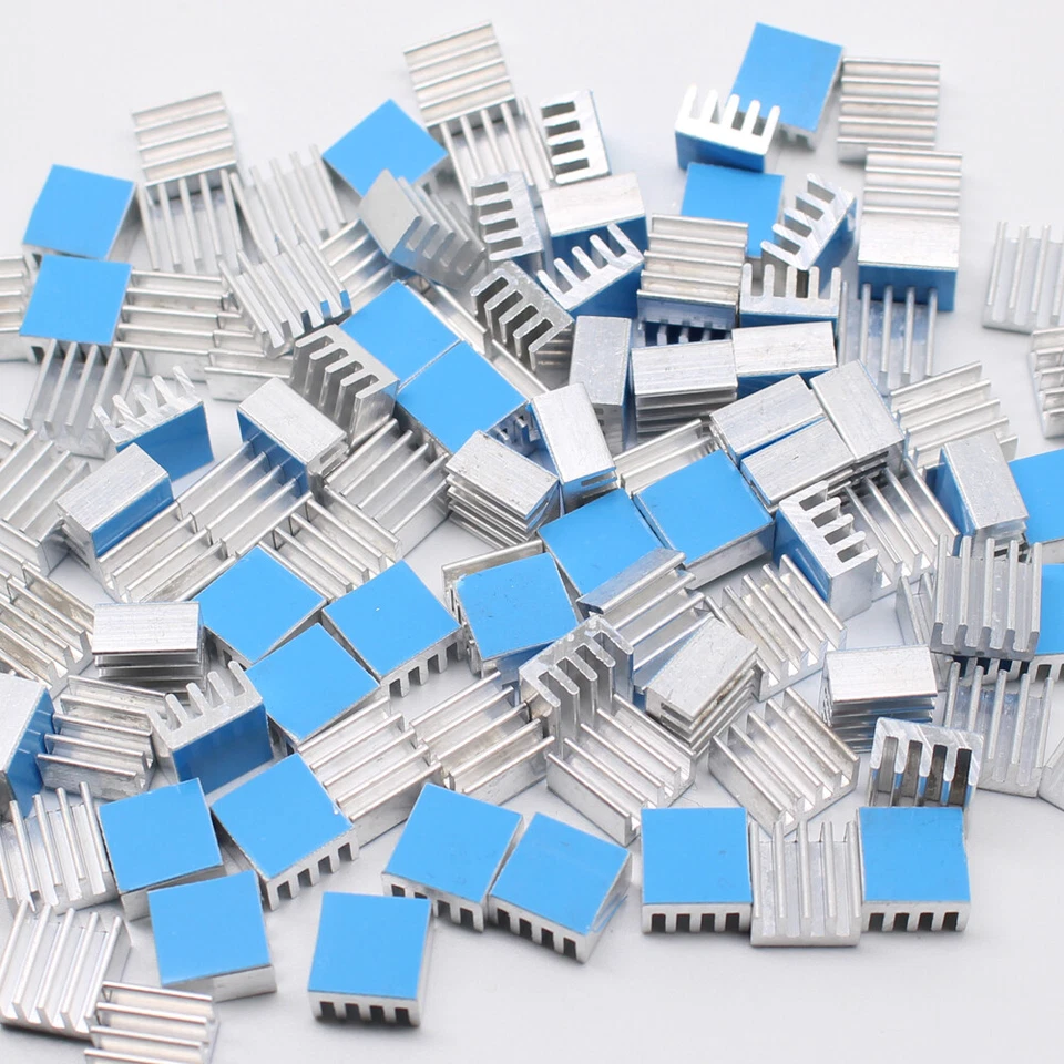 10/30/50pcs 8.8x8.8x5mm Aluminium Heatsink Thermal Tape Assembled for CPU,IC,LED - Image 4 of 4
