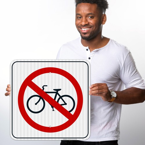 Letrero sin bicicletas, sin letrero de símbolo de bicicleta, - Imagen 24 de 46