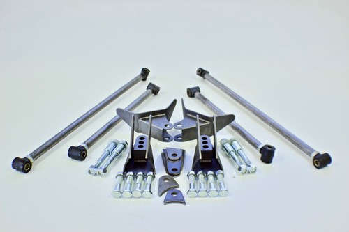 Universal Rear Triangulated 4 Bar Kit, 4 Link Kit Plain Steel Engineer Certified - Foto 2 di 3