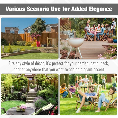 13" Multi-Use Ceramic Garden Stool Round Side Table Foot Rest with Lattice Ring - Picture 6 of 10