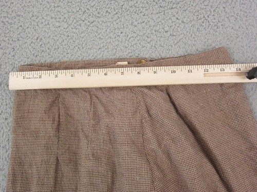 Vintage Tailorbrooke Skirt Youth 24 Brown 100% Wool Mini 60s 70s Casual Girls - Picture 4 of 14