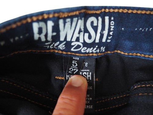 ReWash Women's Jegging Junior Size 5/27  Dark Wash - Picture 7 of 7