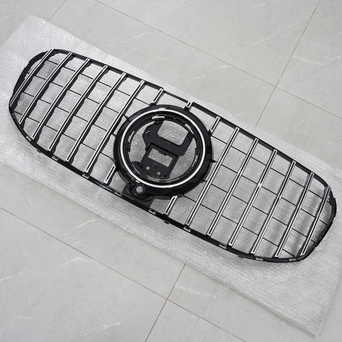 Chrome+Black Front Grille W/ Camera For Mercedes Benz X167 GLS450 GLS580 20-2023 - Picture 5 of 16