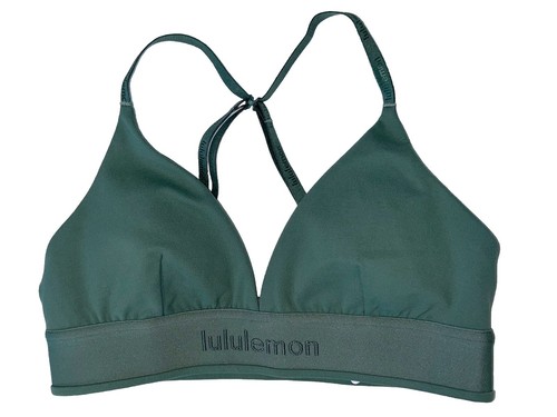 NWT🏓LULULEMON🏓SIZE 8🏓LICENSE TO TRAIN TRIANGLE BRA*A/B*LOGO🏓GREY EUCALYPTUS - Picture 3 of 18