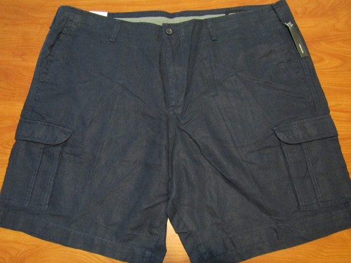 NEW CLAIBORNE MENS SIGNATURE NAVY BLUE CARGO SHORTS SZ 50 - Bild 1 von 2